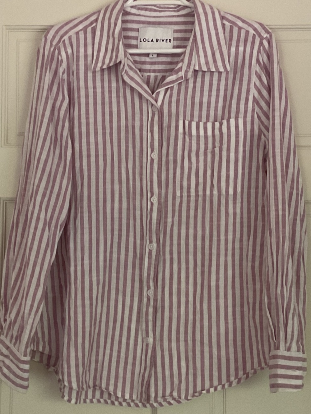 Women’s 100% Cotton Striped Buttoned Shirt